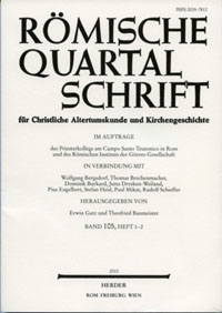 Umschlag der Quartalsschrift
