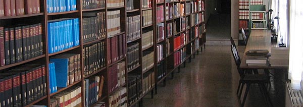 Blick in die Bibliothek
