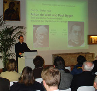 Vortrag in der Aula des Campo Santo Teutonico