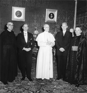 Gruppenfoto von der Audienz